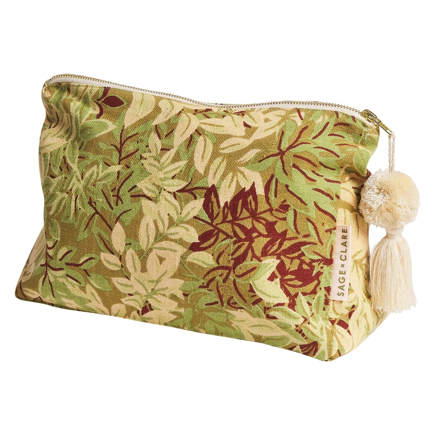 Sage x Clare  Alka Cosmetic Bag - Reed