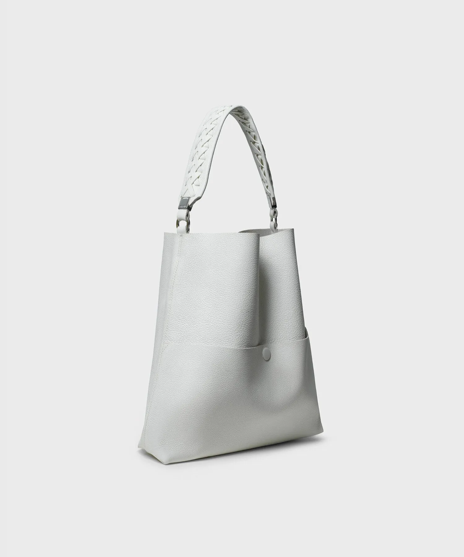 Slim M Stich Tote 23 Grained Leather Jasmin