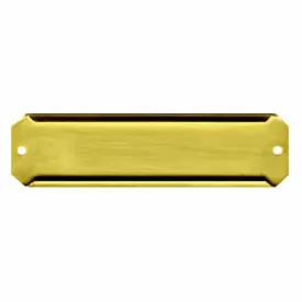 Slotted Brass Label Holders, 1 x 3-1/2 inch length