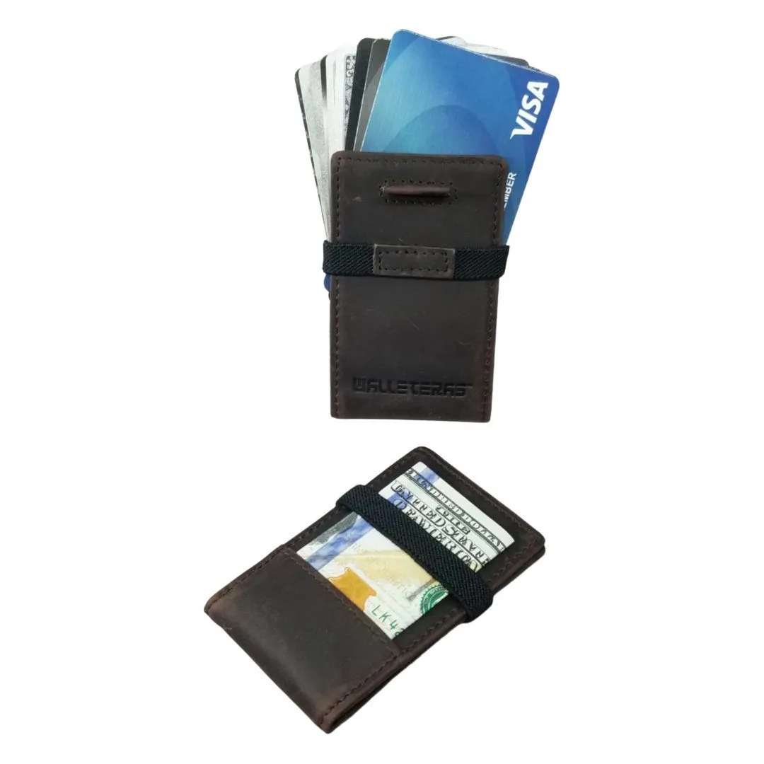 Smallest Card Holder Wallet in Dark Brown - POKET-R1