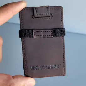 Smallest Card Holder Wallet in Dark Brown - POKET-R1