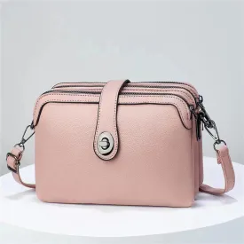 Solid Color Large Capacity Simple Shoulder Bag