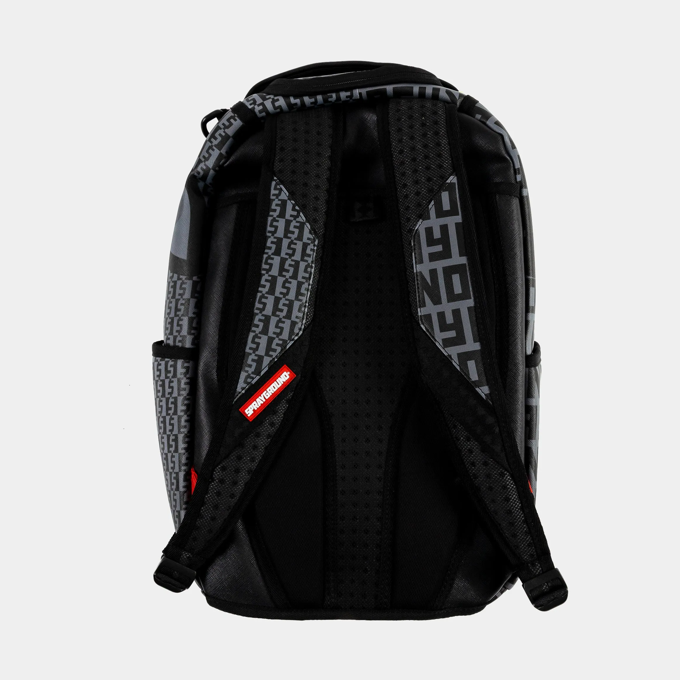 Split Money Check Mens Backpack (Grey/Black)