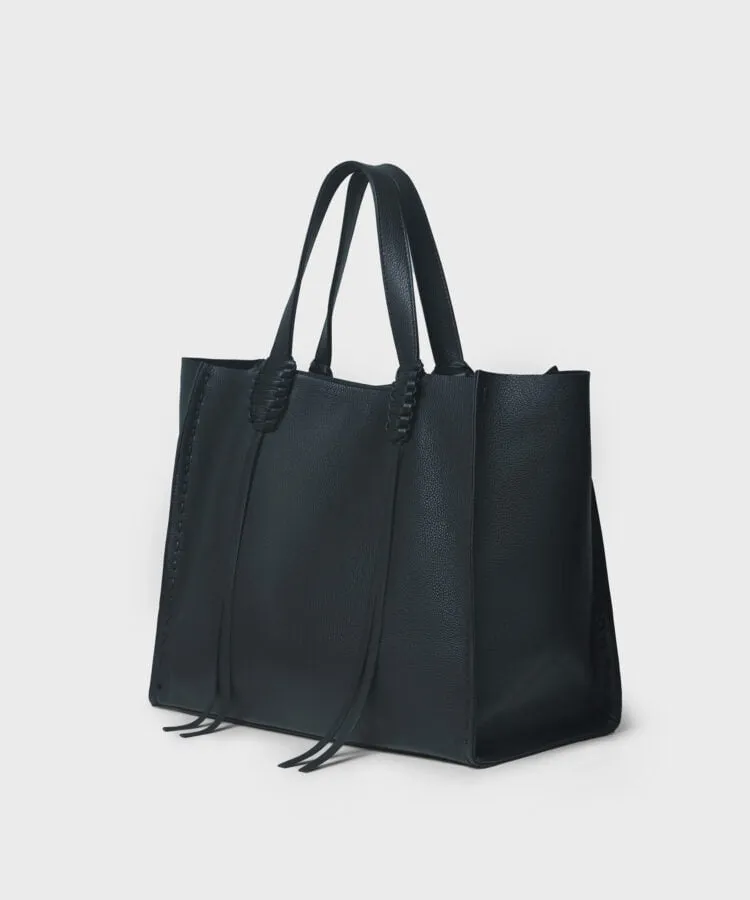 Tote 23 Grained Leather Black