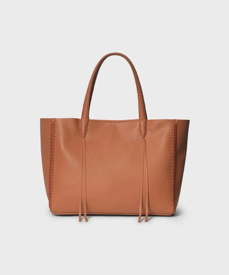 Tote Medium Grained Leather Peach