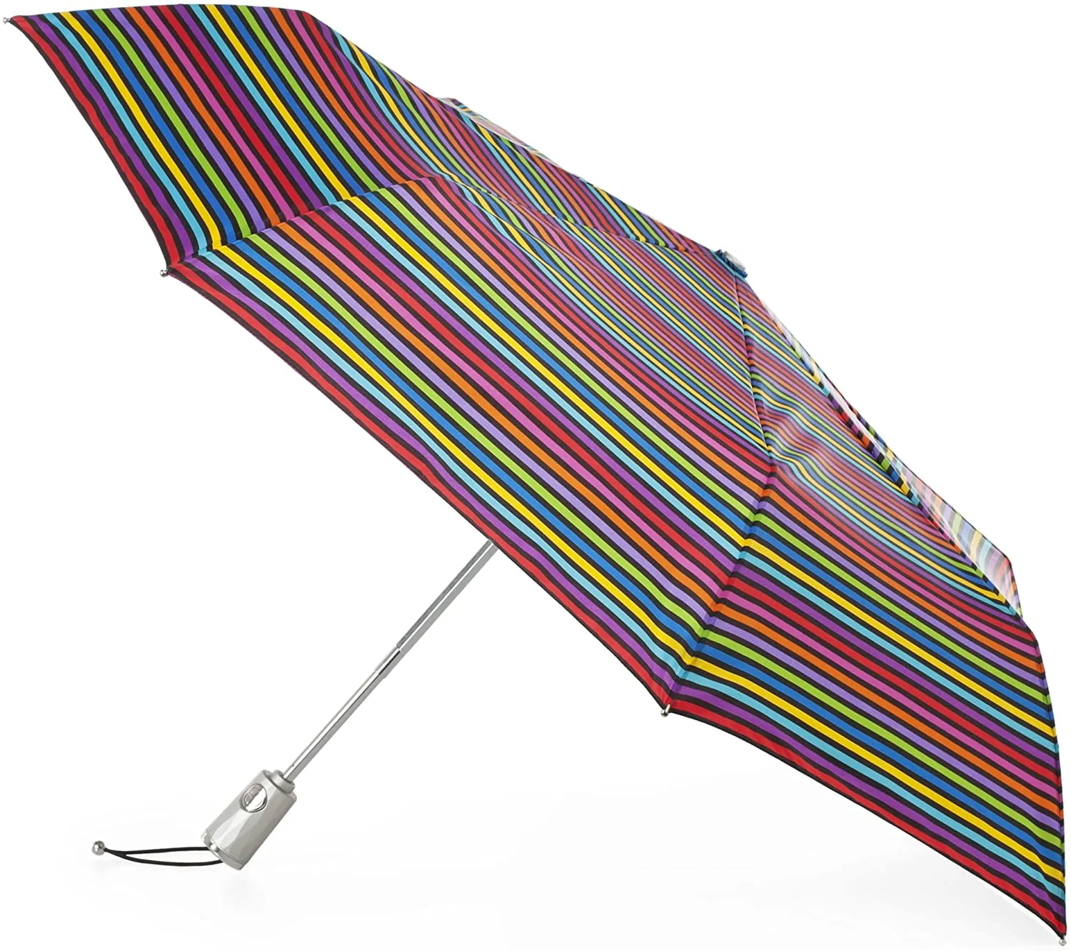 Totes Automatic Open Close Water-Resistant Travel Folding Umbrella [Sun Protection]