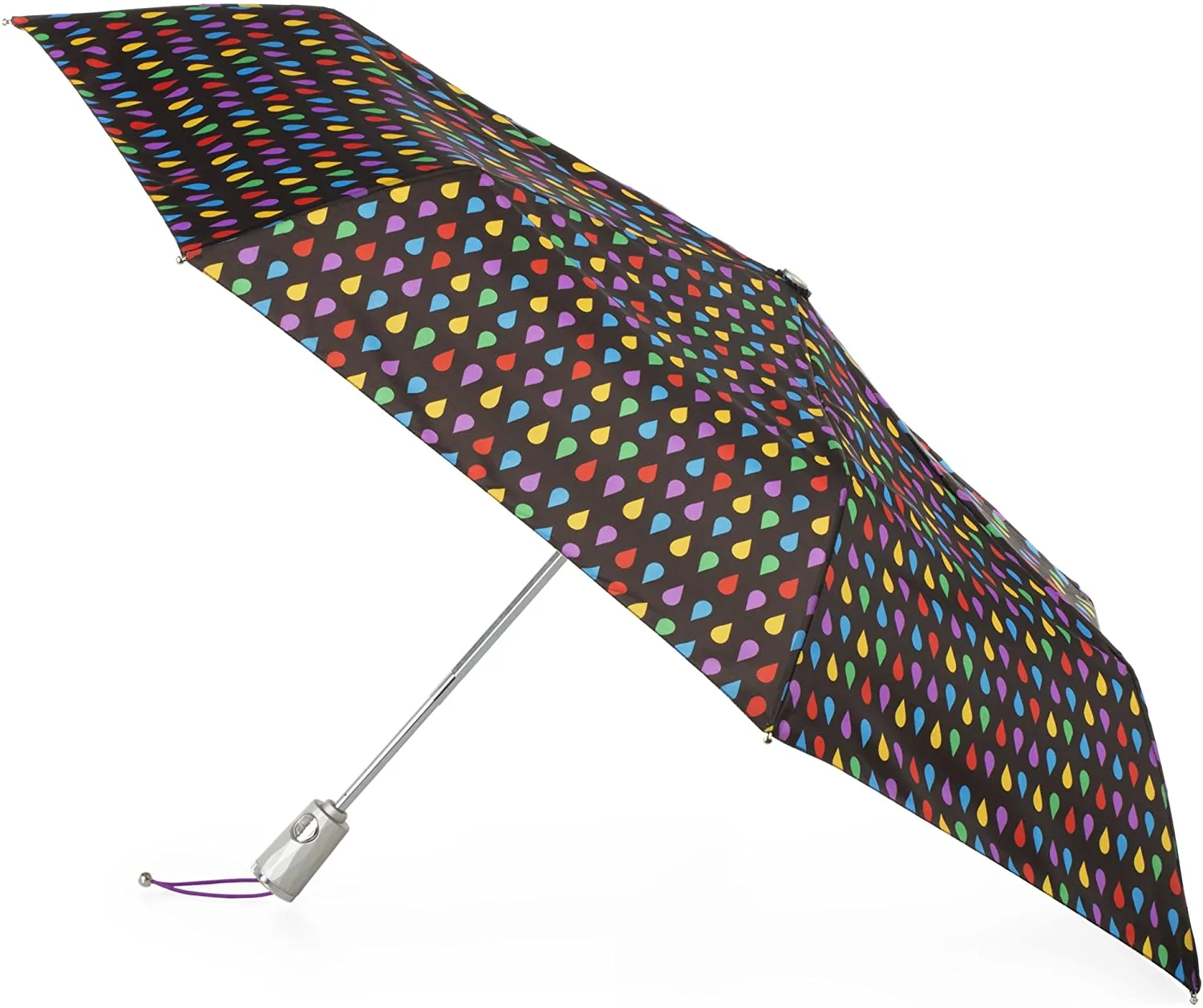 Totes Automatic Open Close Water-Resistant Travel Folding Umbrella [Sun Protection]