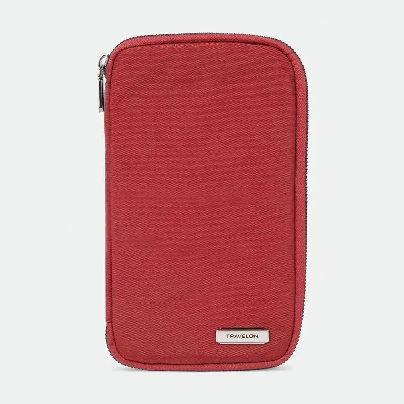 Travelon RFID Blocking Family Passport Zip Wallet