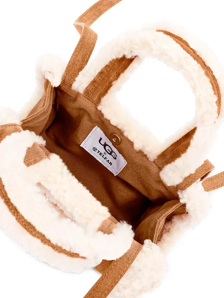 UGG x Telfar Small Shopper, Chestnut