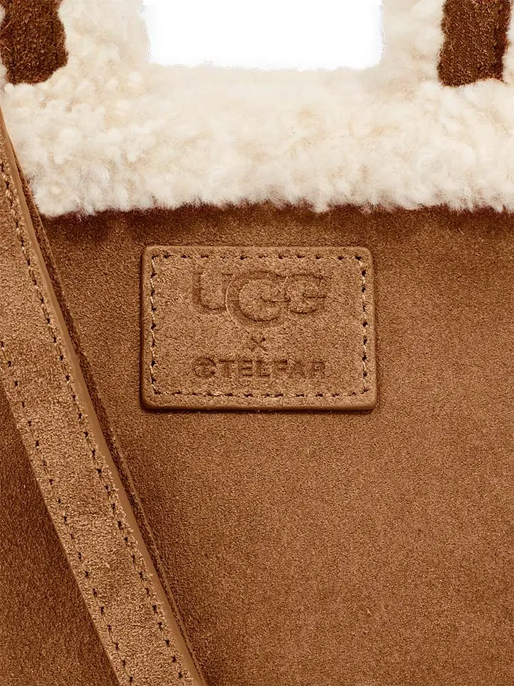 UGG x Telfar Small Shopper, Chestnut