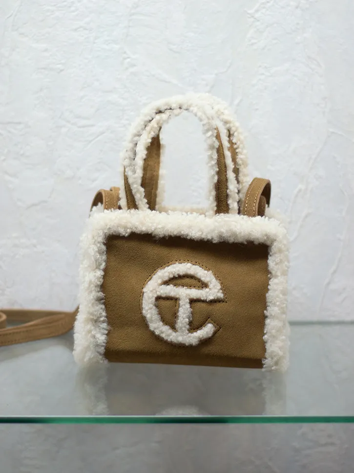 UGG x Telfar Small Shopper, Chestnut