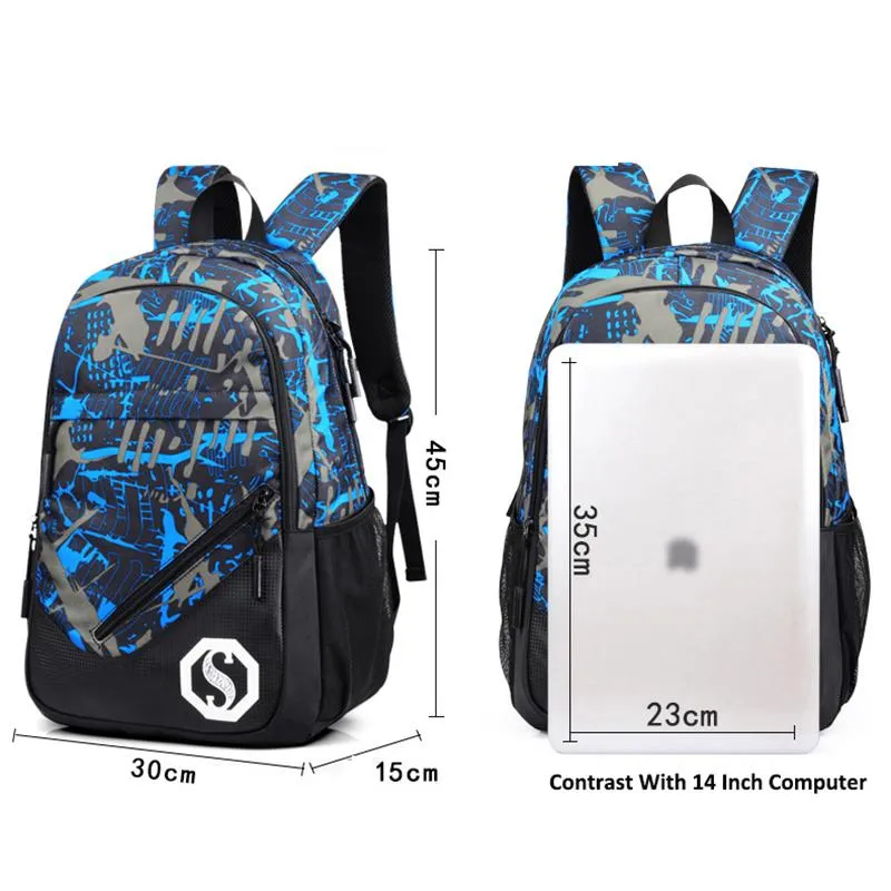 USB Charging  Backpacks for Travel