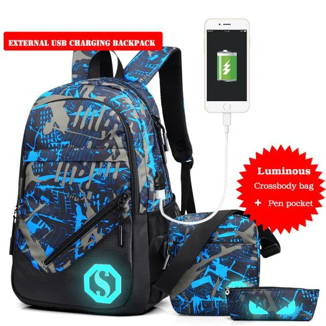 USB Charging  Backpacks for Travel