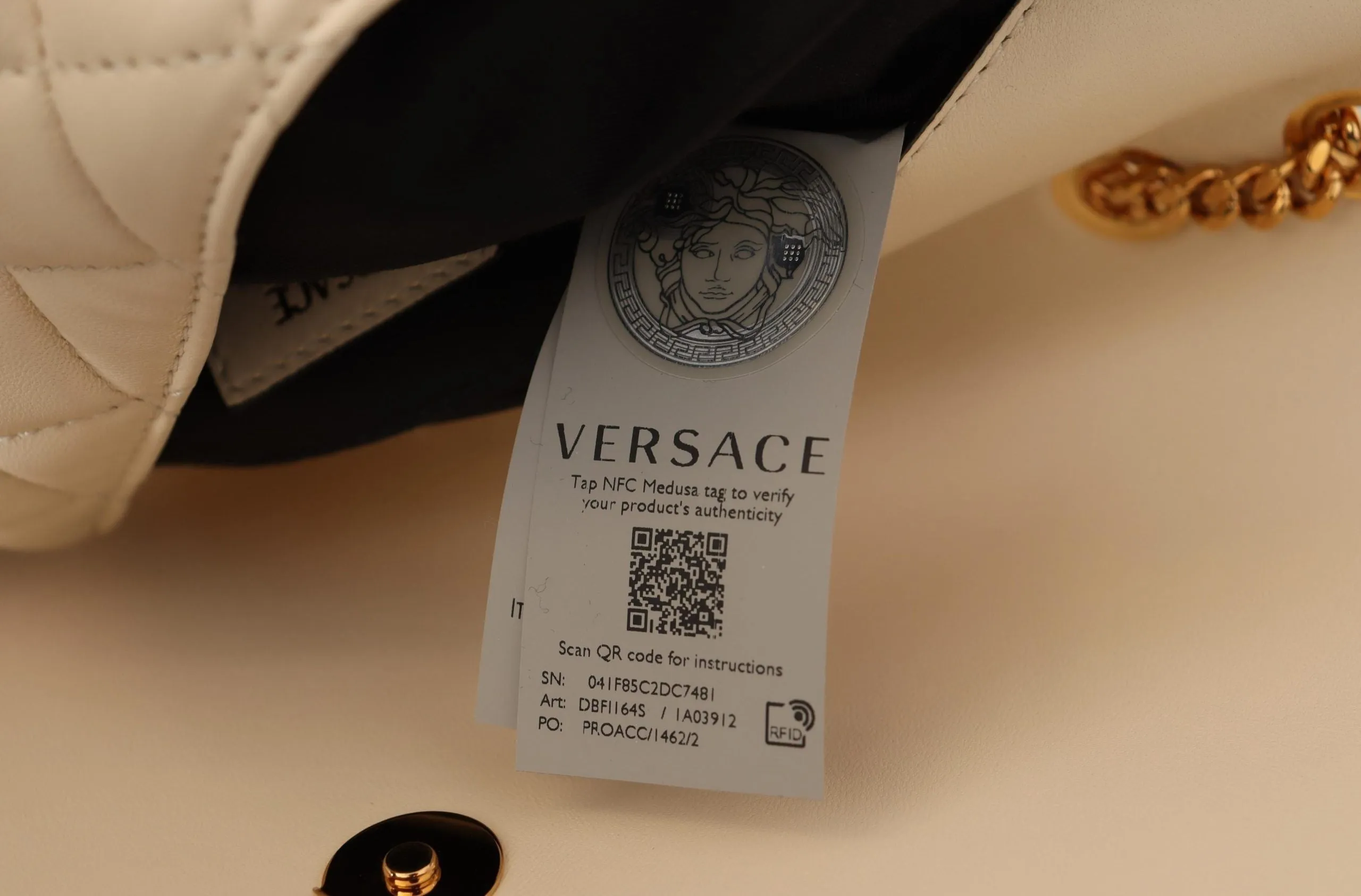 Versace Creme Bag M