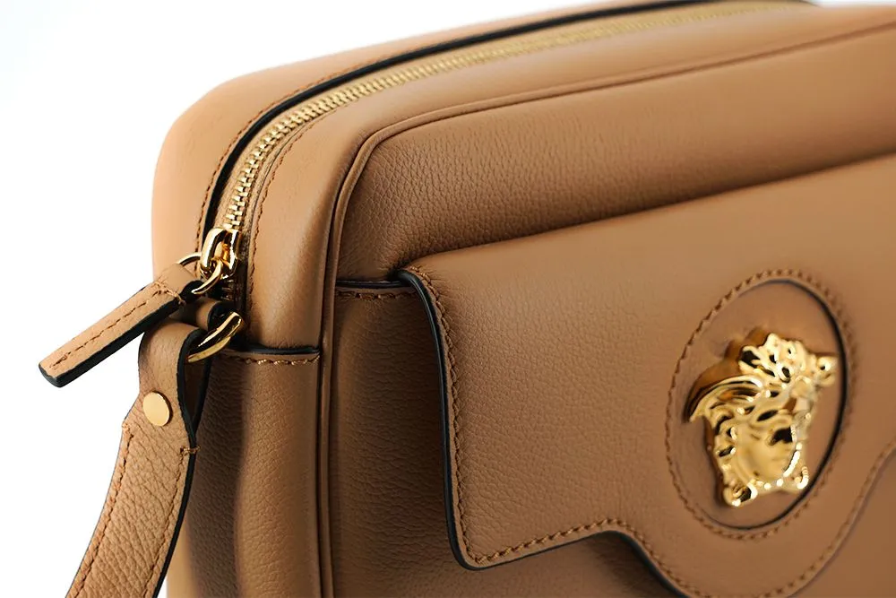 Versace Medusa Brown Camera Case Shoulder Bag