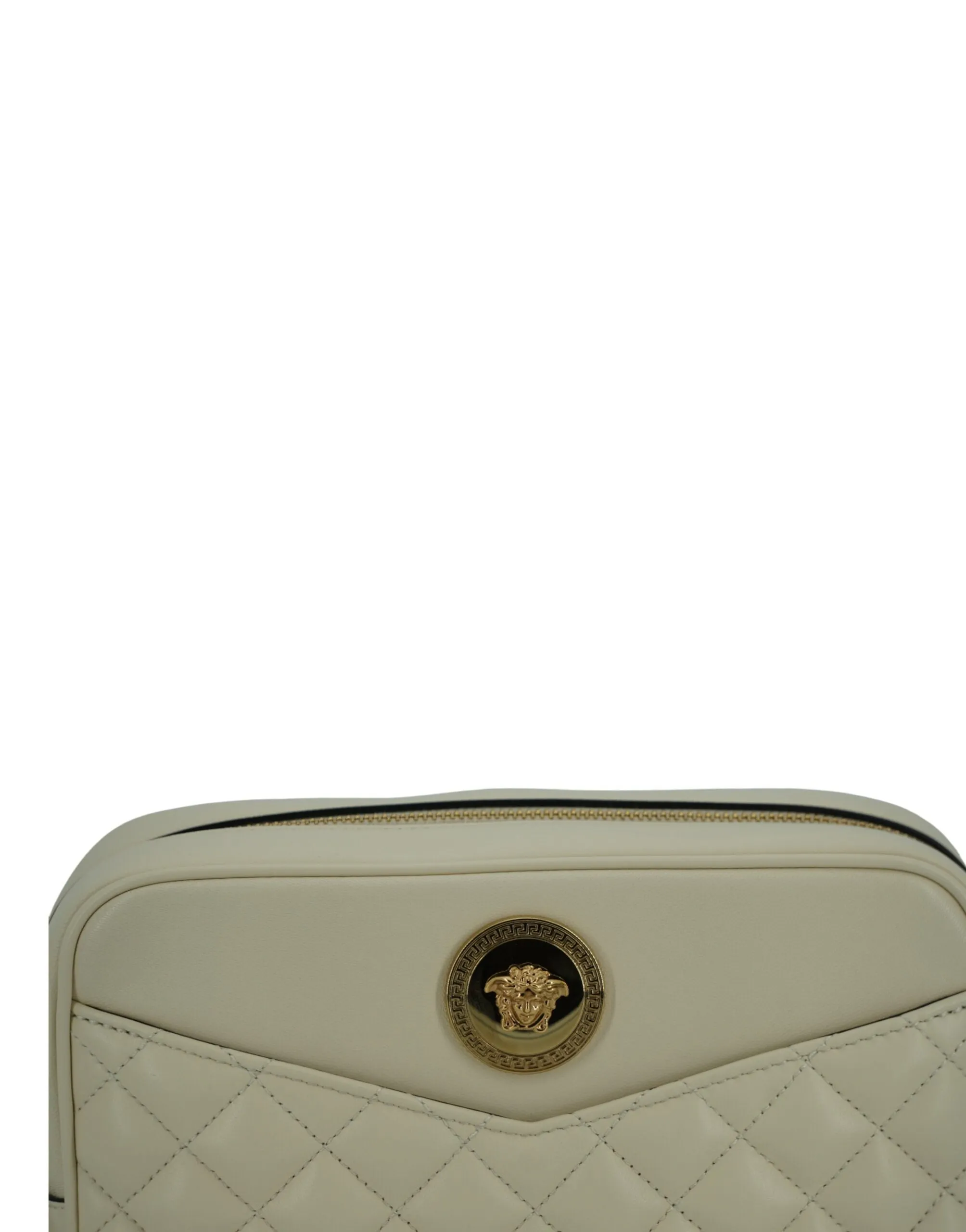 Versace Medusa Creme & Gold Camera Shoulder bag S