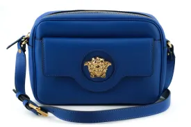 Versace Medusa Deep Blue Camera Case Shoulder Bag