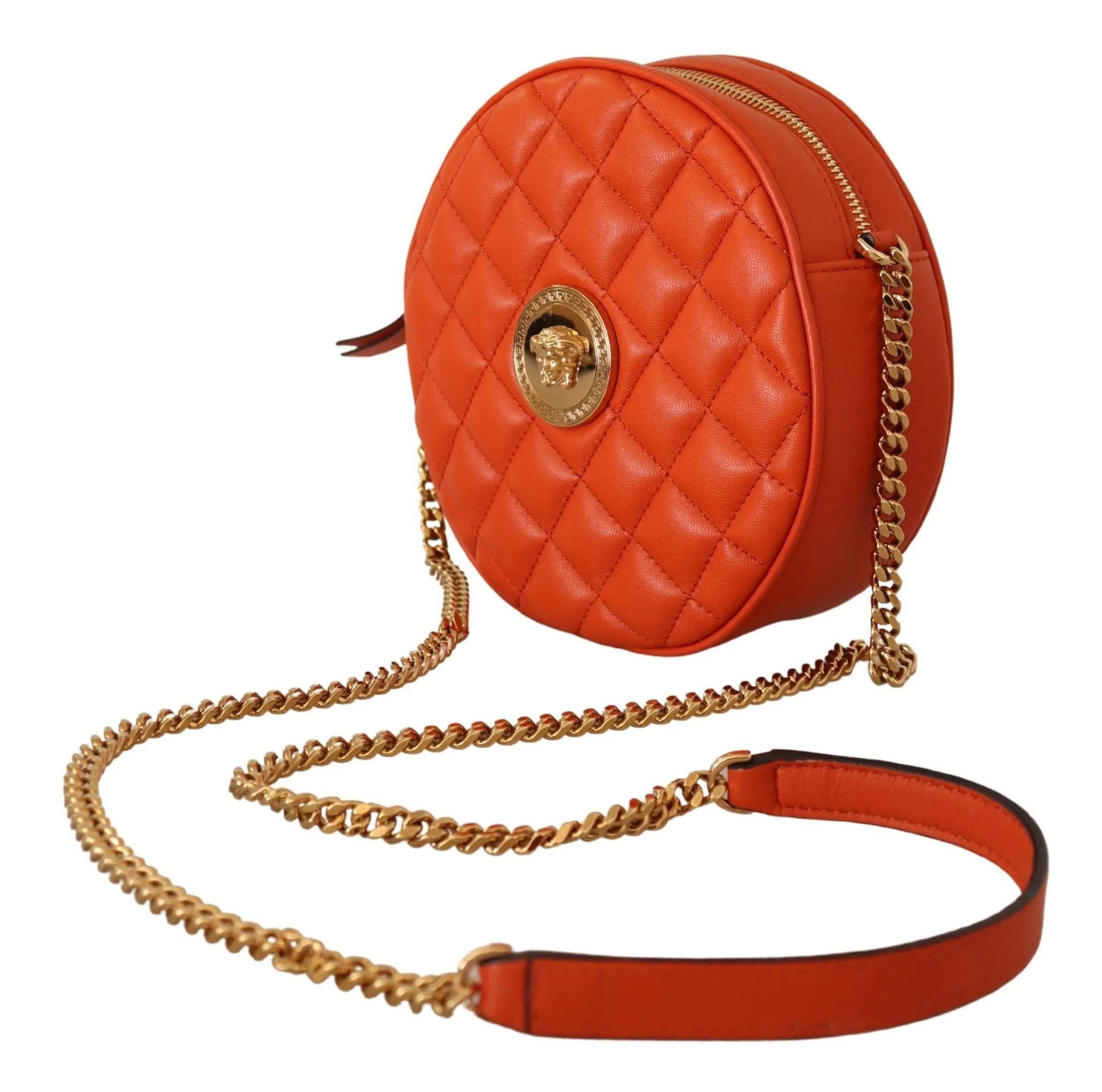 Versace Medusa Red Round Crossbody Shoulder bag