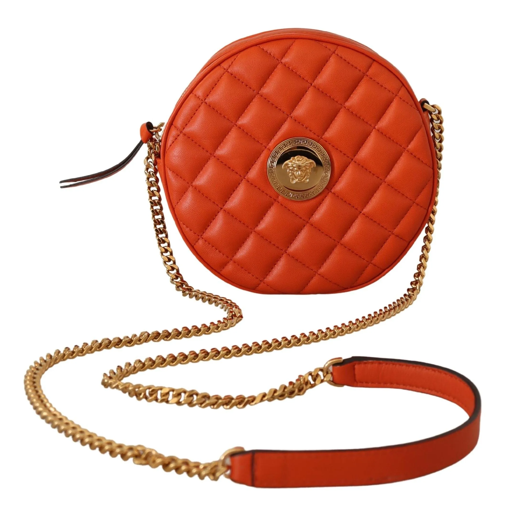 Versace Medusa Red Round Crossbody Shoulder bag