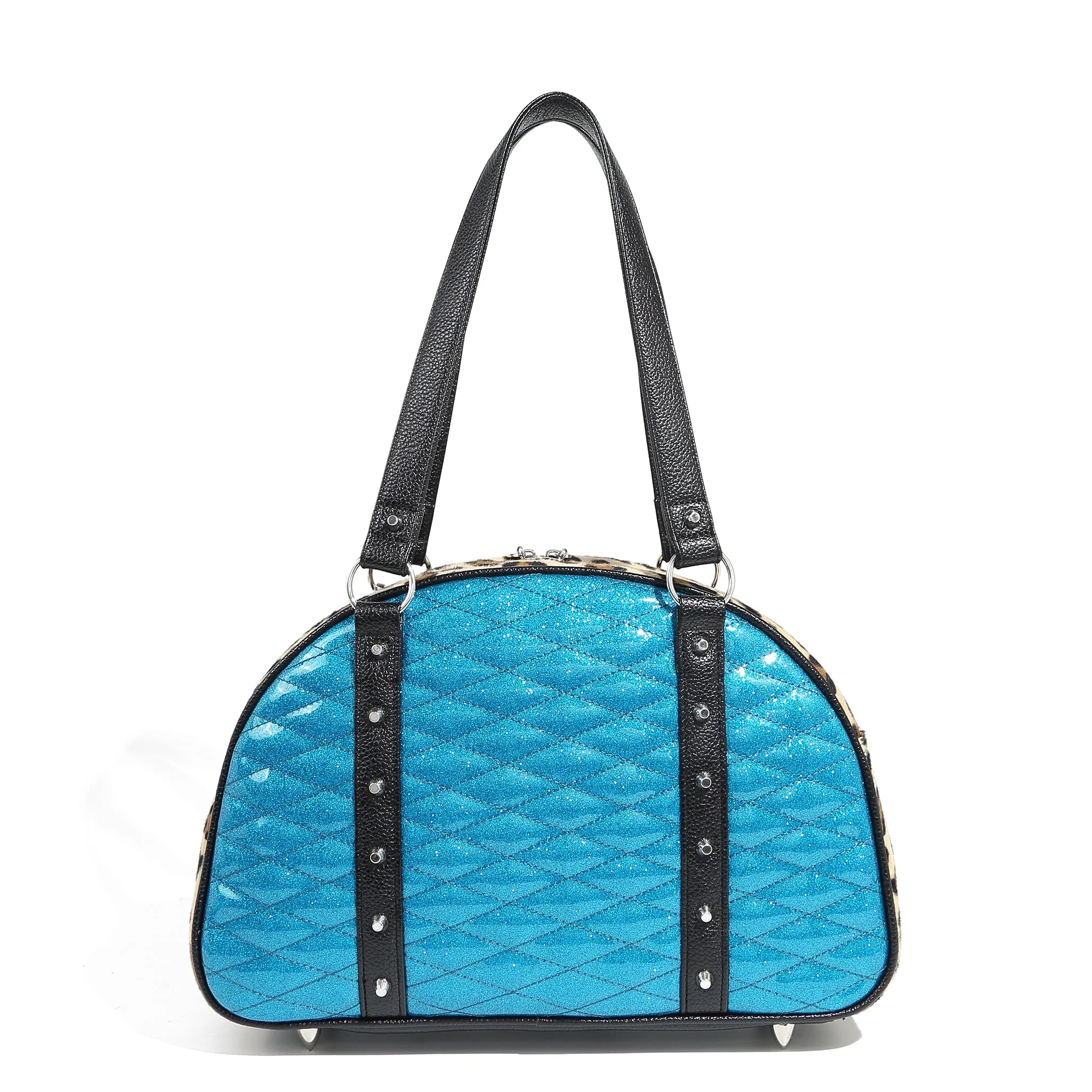 Villain Blue Sparkle Love Bird Tote