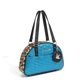 Villain Blue Sparkle Love Bird Tote