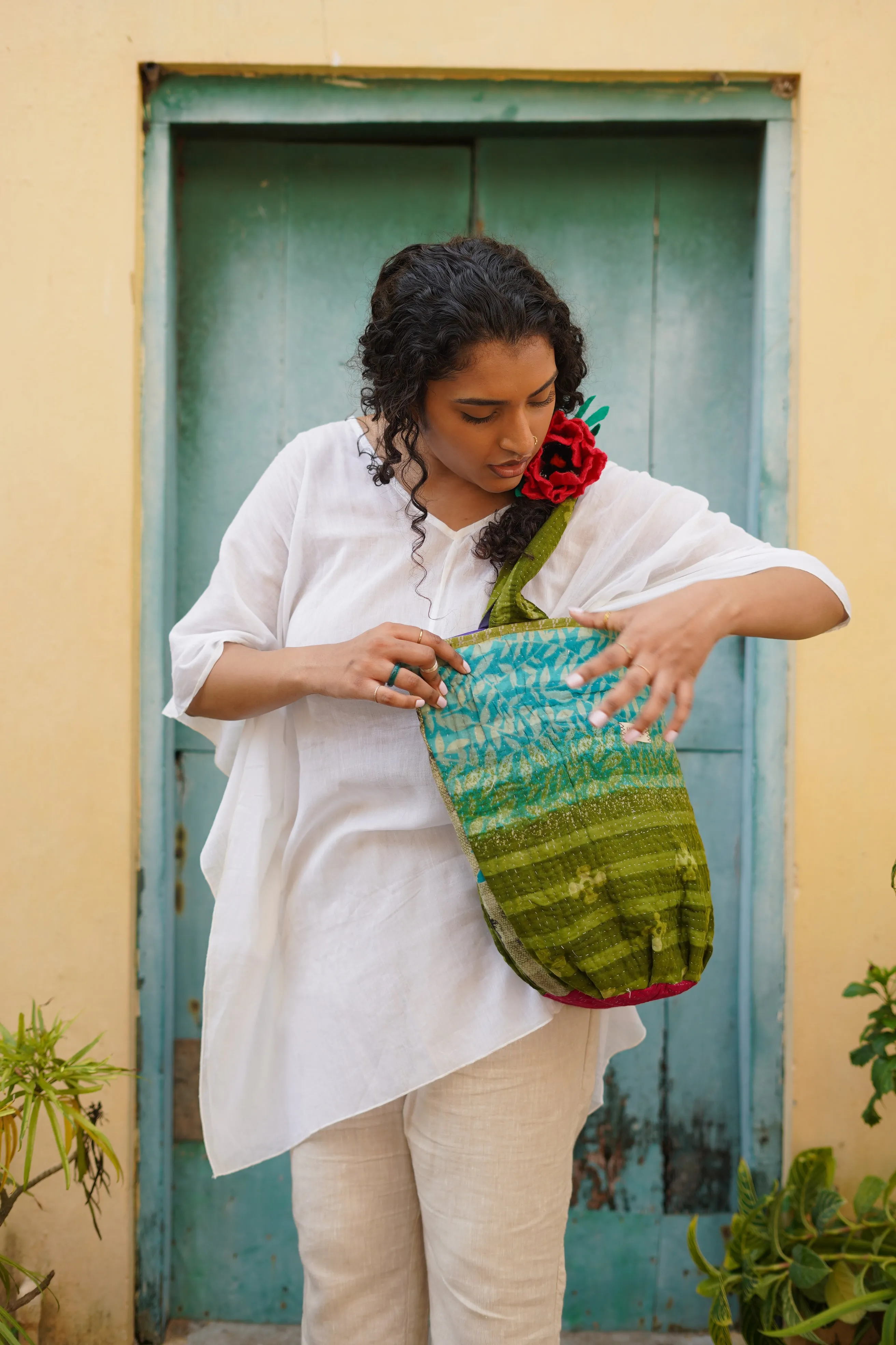 Vintage Kantha  Summer Tote 2