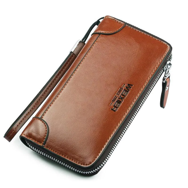 Vintage Long Wallet Business Handbag For Men