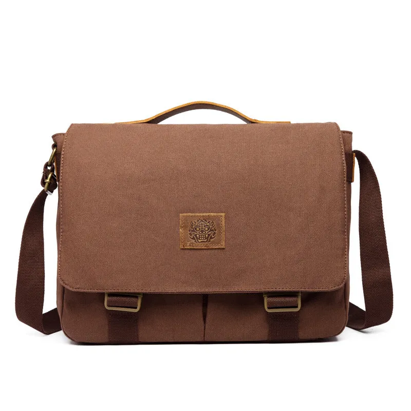 Vintage New Canvas Shoulder Handbags for Men