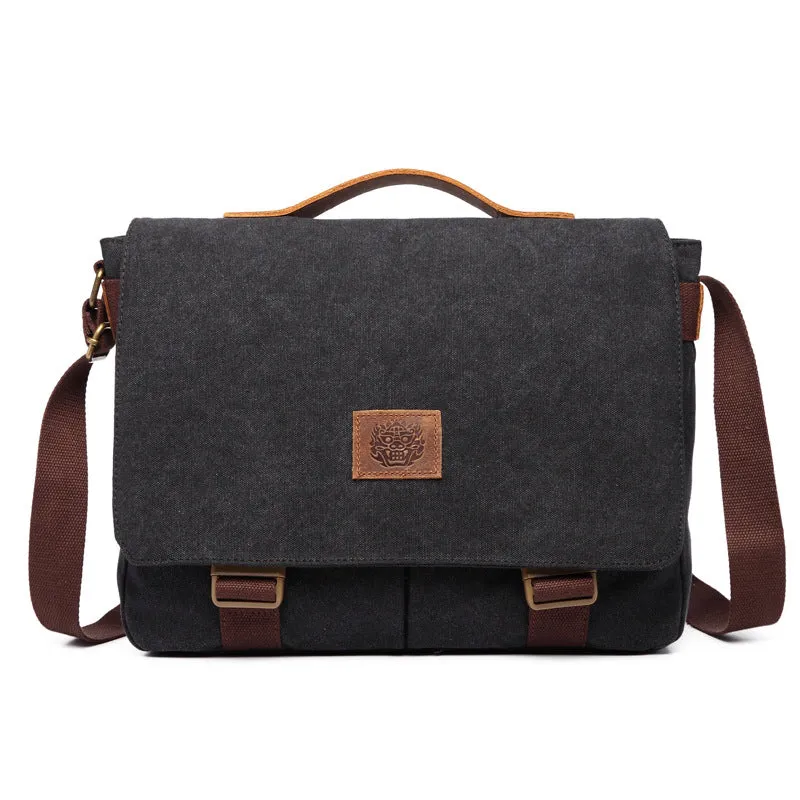 Vintage New Canvas Shoulder Handbags for Men