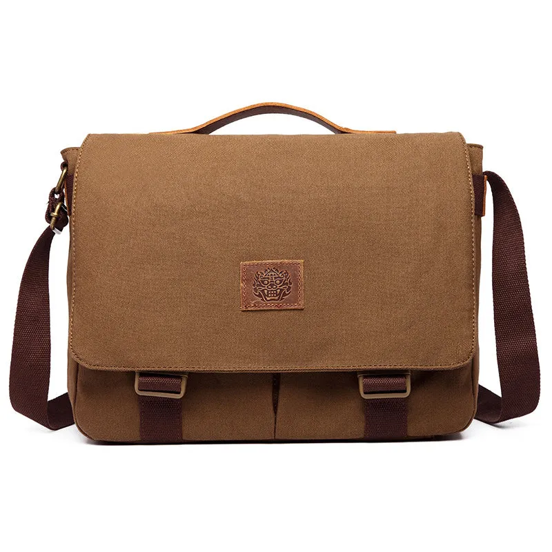 Vintage New Canvas Shoulder Handbags for Men