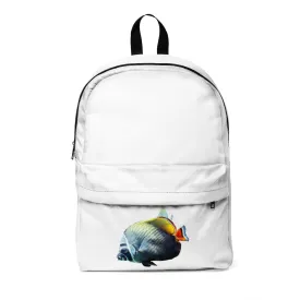 White Black Fish Unisex Classic Backpack