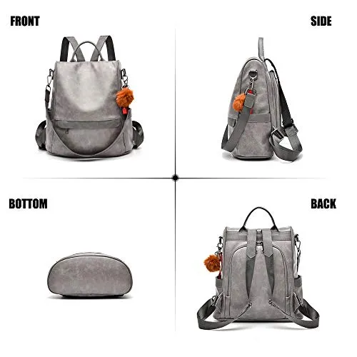 Women Backpack Purse PU Leather